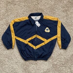 NWT VTG 90s PUMAS UNAM Football Club Soccer Mexico City Windbreaker Jacket Sz 14